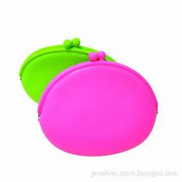 Silicone Coin Purse in Semi Round Shape